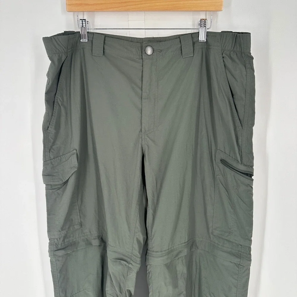 Columbia Omni Shade Sun Protection Convertible Hiking Cargo Pants Men Size 40x32